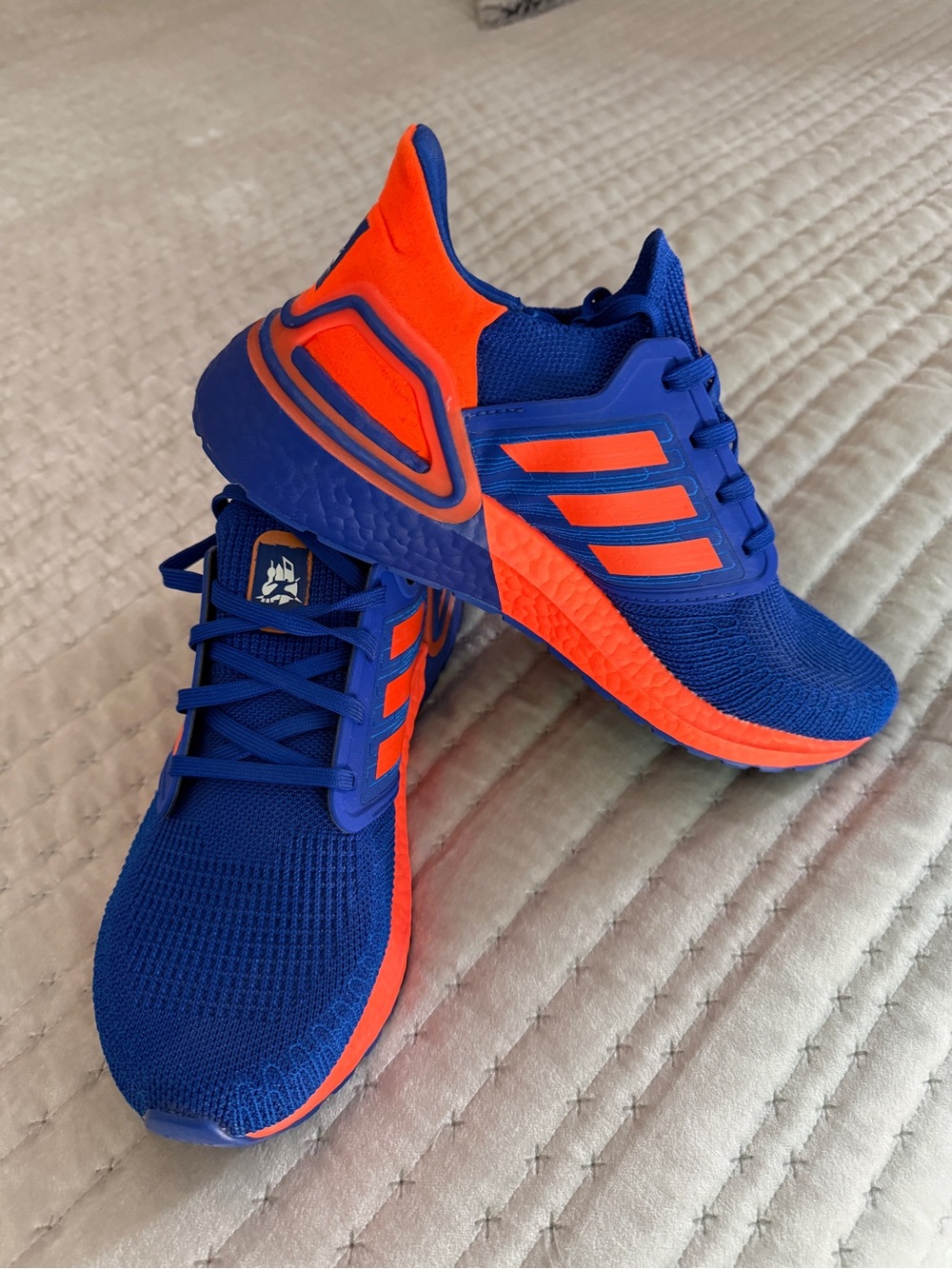 adidas Blue and Orange Men’s Athletic Sneakers